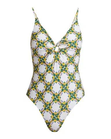 Milly Lemon Tile Ring One-Piece Swimsuit | Thumbnail 1 Milly Lemon Tile Ring One-Piece Swimsuit | Thumbnail 1