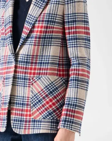 Akris punto Plaid Wool-Blend Tweed Blazer | Thumbnail 5 Akris punto Plaid Wool-Blend Tweed Blazer | Thumbnail 5