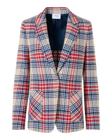 Akris punto Plaid Wool-Blend Tweed Blazer | Thumbnail 1 Akris punto Plaid Wool-Blend Tweed Blazer | Thumbnail 1
