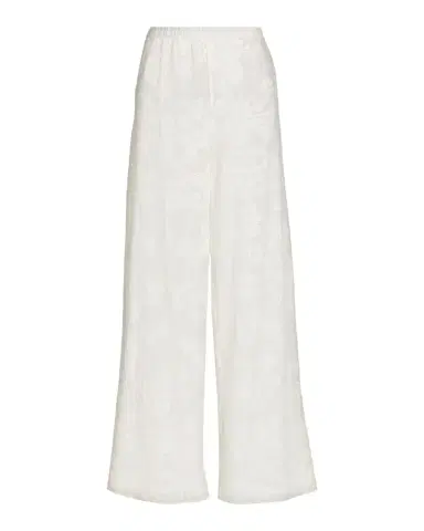 LoveShackFancy Jessia Cotton-Blend Wide-Leg Pants | Thumbnail 1 LoveShackFancy Jessia Cotton-Blend Wide-Leg Pants | Thumbnail 1