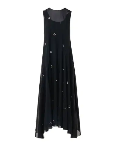 Akris punto Diamond Dice Dot Midi Dress | Thumbnail 1 Akris punto Diamond Dice Dot Midi Dress | Thumbnail 1