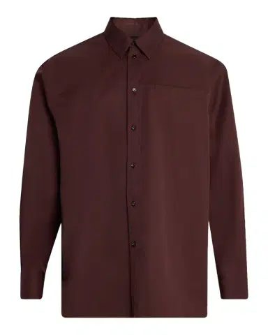 Bottega Veneta Men's Long-Sleeve Wool Shirt | Thumbnail 1 Bottega Veneta Men's Long-Sleeve Wool Shirt | Thumbnail 1