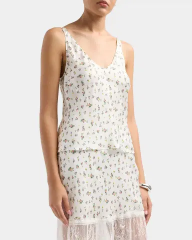 Cami NYC Rory Hammered Floral Camisole | Thumbnail 4 Cami NYC Rory Hammered Floral Camisole | Thumbnail 4