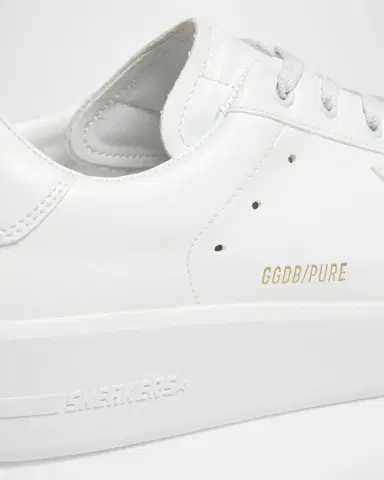 Golden Goose Men 's Pure Star Leather Low-Top Sneakers | Thumbnail 3 Golden Goose Men 's Pure Star Leather Low-Top Sneakers | Thumbnail 3