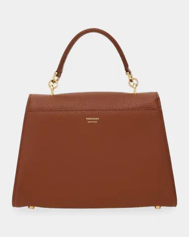 Ferragamo Double Gancini Leather Top Handle Bag | Thumbnail 3 Ferragamo Double Gancini Leather Top Handle Bag | Thumbnail 3