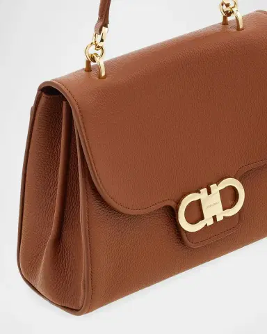Ferragamo Double Gancini Leather Top Handle Bag | Thumbnail 6 Ferragamo Double Gancini Leather Top Handle Bag | Thumbnail 6