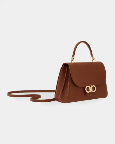 Ferragamo Double Gancini Leather Top Handle Bag | Thumbnail 8 Ferragamo Double Gancini Leather Top Handle Bag | Thumbnail 8