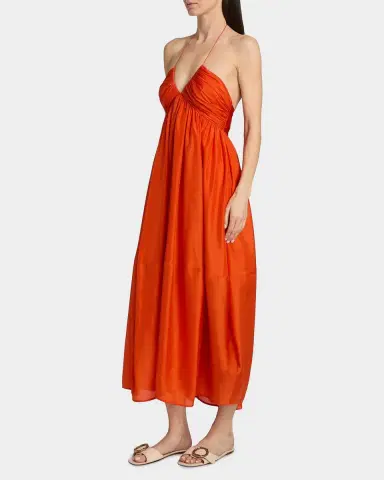 Zimmermann Mahon Silk Halter Midi Dress | Thumbnail 7 Zimmermann Mahon Silk Halter Midi Dress | Thumbnail 7