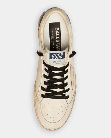 Golden Goose Men 's Ball Star Leather Low-Top Sneakers | Thumbnail 3 Golden Goose Men 's Ball Star Leather Low-Top Sneakers | Thumbnail 3
