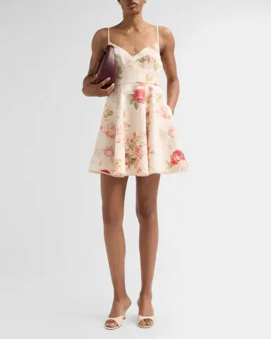 Zimmermann Roselight Picnic Floral Mini Dress | Thumbnail 2 Zimmermann Roselight Picnic Floral Mini Dress | Thumbnail 2