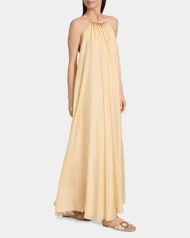 Zimmermann Aster Gathered Bead Silk Maxi Dress | Thumbnail 2 Zimmermann Aster Gathered Bead Silk Maxi Dress | Thumbnail 2