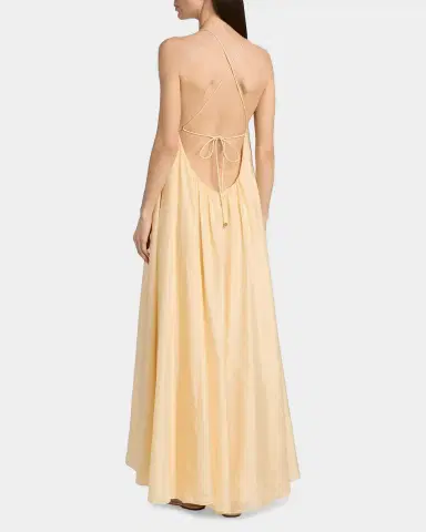 Zimmermann Aster Gathered Bead Silk Maxi Dress | Thumbnail 3 Zimmermann Aster Gathered Bead Silk Maxi Dress | Thumbnail 3
