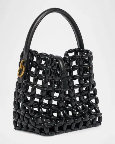 Saint Laurent Le 37 YSL Beaded Bucket Bag | Thumbnail 3 Saint Laurent Le 37 YSL Beaded Bucket Bag | Thumbnail 3