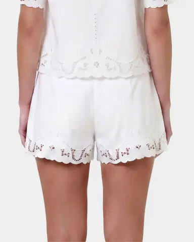 NICHOLAS Irma Lace-Trim Cotton Shorts | Thumbnail 3 NICHOLAS Irma Lace-Trim Cotton Shorts | Thumbnail 3
