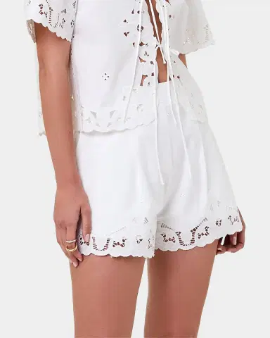 NICHOLAS Irma Lace-Trim Cotton Shorts | Thumbnail 5 NICHOLAS Irma Lace-Trim Cotton Shorts | Thumbnail 5