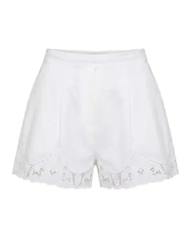 NICHOLAS Irma Lace-Trim Cotton Shorts | Thumbnail 1 NICHOLAS Irma Lace-Trim Cotton Shorts | Thumbnail 1