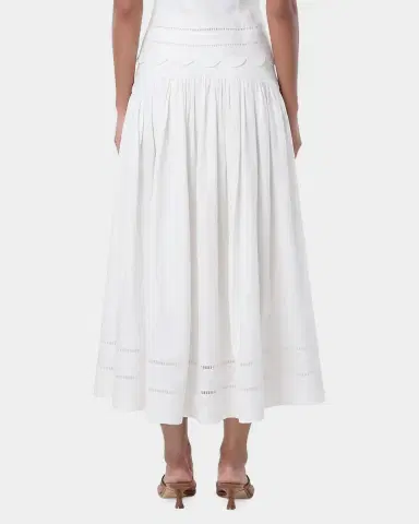 NICHOLAS Elin Linen Drop-Waist Midi Skirt | Thumbnail 2 NICHOLAS Elin Linen Drop-Waist Midi Skirt | Thumbnail 2