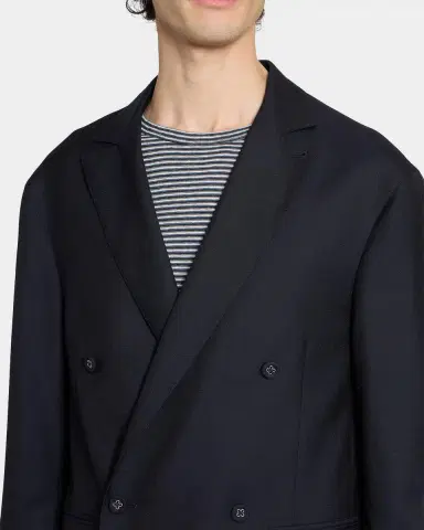 Officine Generale Men 's Merrick Wool-Cashmere-Silk Double-Breasted Blazer | Thumbnail 5 Officine Generale Men 's Merrick Wool-Cashmere-Silk Double-Breasted Blazer | Thumbnail 5