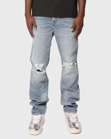 PURPLE Men's Sun-Faded Straight-Leg Jeans | Thumbnail 3 PURPLE Men's Sun-Faded Straight-Leg Jeans | Thumbnail 3