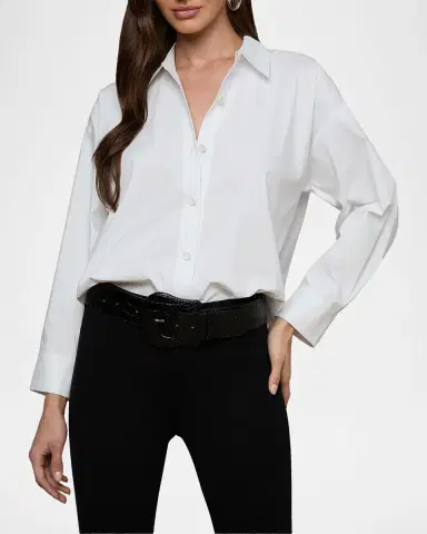 L'AGENCE Rylie Relaxed Button-Front Shirt | Thumbnail 4 L'AGENCE Rylie Relaxed Button-Front Shirt | Thumbnail 4