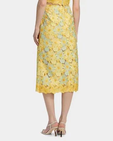 Milly Alani Floral Midi Skirt | Thumbnail 3 Milly Alani Floral Midi Skirt | Thumbnail 3