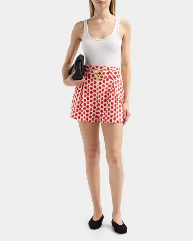 Cara Cara Palmer Floral Cotton Belted Shorts | Thumbnail 2 Cara Cara Palmer Floral Cotton Belted Shorts | Thumbnail 2
