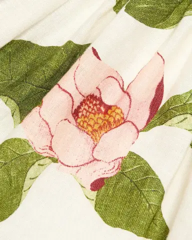 Cara Cara Pero Floral Linen Mini Dress | Thumbnail 6 Cara Cara Pero Floral Linen Mini Dress | Thumbnail 6