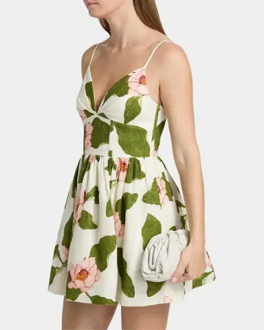 Cara Cara Pero Floral Linen Mini Dress | Thumbnail 7 Cara Cara Pero Floral Linen Mini Dress | Thumbnail 7