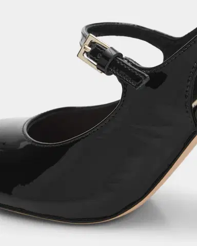 Cinq à Sept Lola 80MM Patent Leather Slingback Pumps | Thumbnail 3 Cinq à Sept Lola 80MM Patent Leather Slingback Pumps | Thumbnail 3