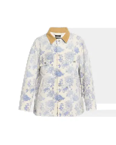 R13 Corduroy-Collar Toile Cotton Chore Jacket | Thumbnail 2 R13 Corduroy-Collar Toile Cotton Chore Jacket | Thumbnail 2