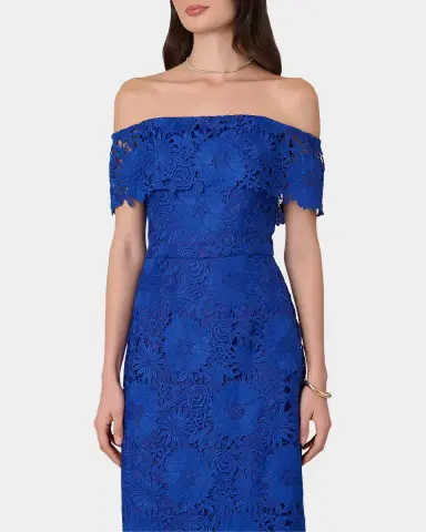 Shoshanna Avril Floral Lace Sheath Maxi Dress | Thumbnail 4 Shoshanna Avril Floral Lace Sheath Maxi Dress | Thumbnail 4