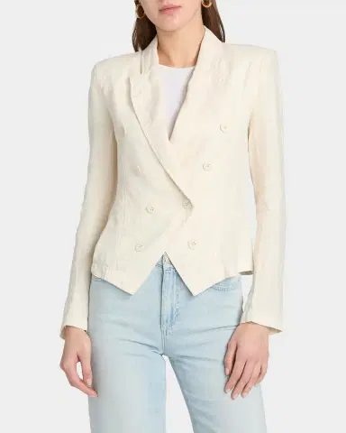 L 'AGENCE Emerson Structured Linen Blazer | Thumbnail 4 L 'AGENCE Emerson Structured Linen Blazer | Thumbnail 4