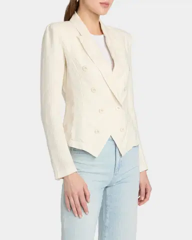 L 'AGENCE Emerson Structured Linen Blazer | Thumbnail 7 L 'AGENCE Emerson Structured Linen Blazer | Thumbnail 7