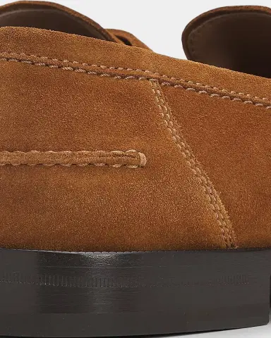 Gianvito Rossi Men's Preppy Suede Penny Loafers | Thumbnail 5 Gianvito Rossi Men's Preppy Suede Penny Loafers | Thumbnail 5