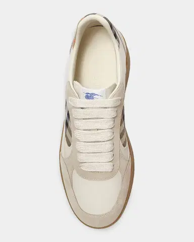 Burberry Men's Terrace Check Leather & Suede Low-Top Sneakers | Thumbnail 2 Burberry Men's Terrace Check Leather & Suede Low-Top Sneakers | Thumbnail 2