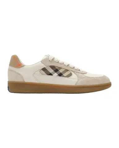 Burberry Men's Terrace Check Leather & Suede Low-Top Sneakers | Thumbnail 1 Burberry Men's Terrace Check Leather & Suede Low-Top Sneakers | Thumbnail 1