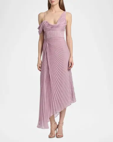 AMUR Joelle Pleated Draped Gown | Thumbnail 2 AMUR Joelle Pleated Draped Gown | Thumbnail 2