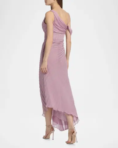 AMUR Joelle Pleated Draped Gown | Thumbnail 3 AMUR Joelle Pleated Draped Gown | Thumbnail 3