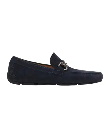 Ferragamo Men's Leather Gancini Driver Loafers | Thumbnail 1 Ferragamo Men's Leather Gancini Driver Loafers | Thumbnail 1