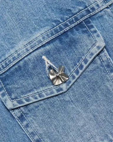 L'AGENCE Anouk Denim Button-Front Jacket | Thumbnail 6 L'AGENCE Anouk Denim Button-Front Jacket | Thumbnail 6