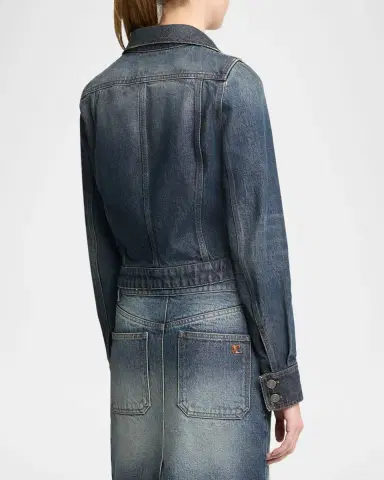 Courrèges Reedition Vintage Denim Jacket | Thumbnail 3 Courrèges Reedition Vintage Denim Jacket | Thumbnail 3