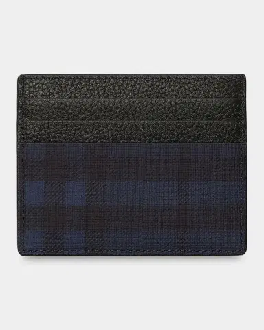 Burberry Men 's City Check Coated Canvas Card Case | Thumbnail 2 Burberry Men 's City Check Coated Canvas Card Case | Thumbnail 2