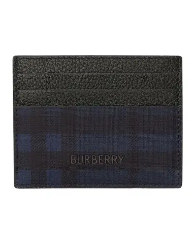 Burberry Men 's City Check Coated Canvas Card Case | Thumbnail 1 Burberry Men 's City Check Coated Canvas Card Case | Thumbnail 1