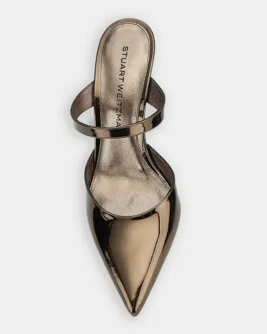 Stuart Weitzman Stuart Power 85MM Patent Leather Mules | Thumbnail 5 Stuart Weitzman Stuart Power 85MM Patent Leather Mules | Thumbnail 5
