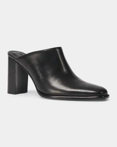 Simkhai Carolyn 85mm Leather Block-Heel Mules | Thumbnail 3 Simkhai Carolyn 85mm Leather Block-Heel Mules | Thumbnail 3