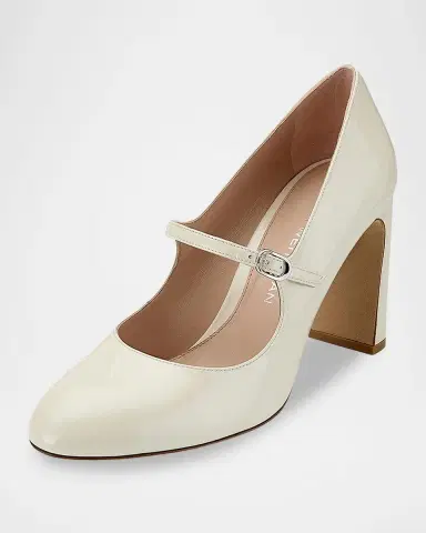 Stuart Weitzman Babette 85MM Patent Leather Mary Janes | Thumbnail 6 Stuart Weitzman Babette 85MM Patent Leather Mary Janes | Thumbnail 6