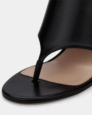 Stuart Weitzman Babette 85MM Leather Block-Heel Sandals | Thumbnail 4 Stuart Weitzman Babette 85MM Leather Block-Heel Sandals | Thumbnail 4