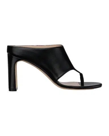 Stuart Weitzman Babette 85MM Leather Block-Heel Sandals | Thumbnail 1 Stuart Weitzman Babette 85MM Leather Block-Heel Sandals | Thumbnail 1