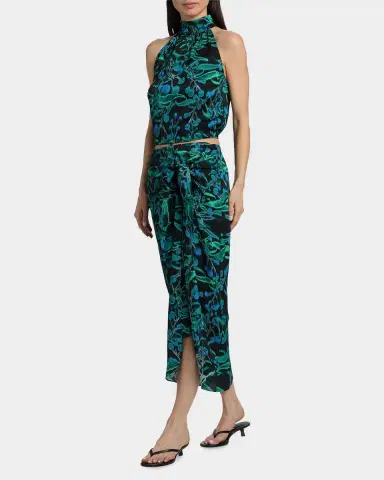 Ungaro Colby Botanical Wrap Midi Skirt | Thumbnail 2 Ungaro Colby Botanical Wrap Midi Skirt | Thumbnail 2