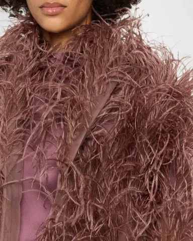 Lapointe Marbled Feathers Open Jacket | Thumbnail 5 Lapointe Marbled Feathers Open Jacket | Thumbnail 5